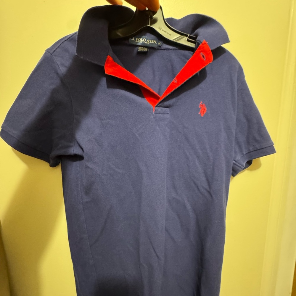 U.S polo association blue colored collar size medium